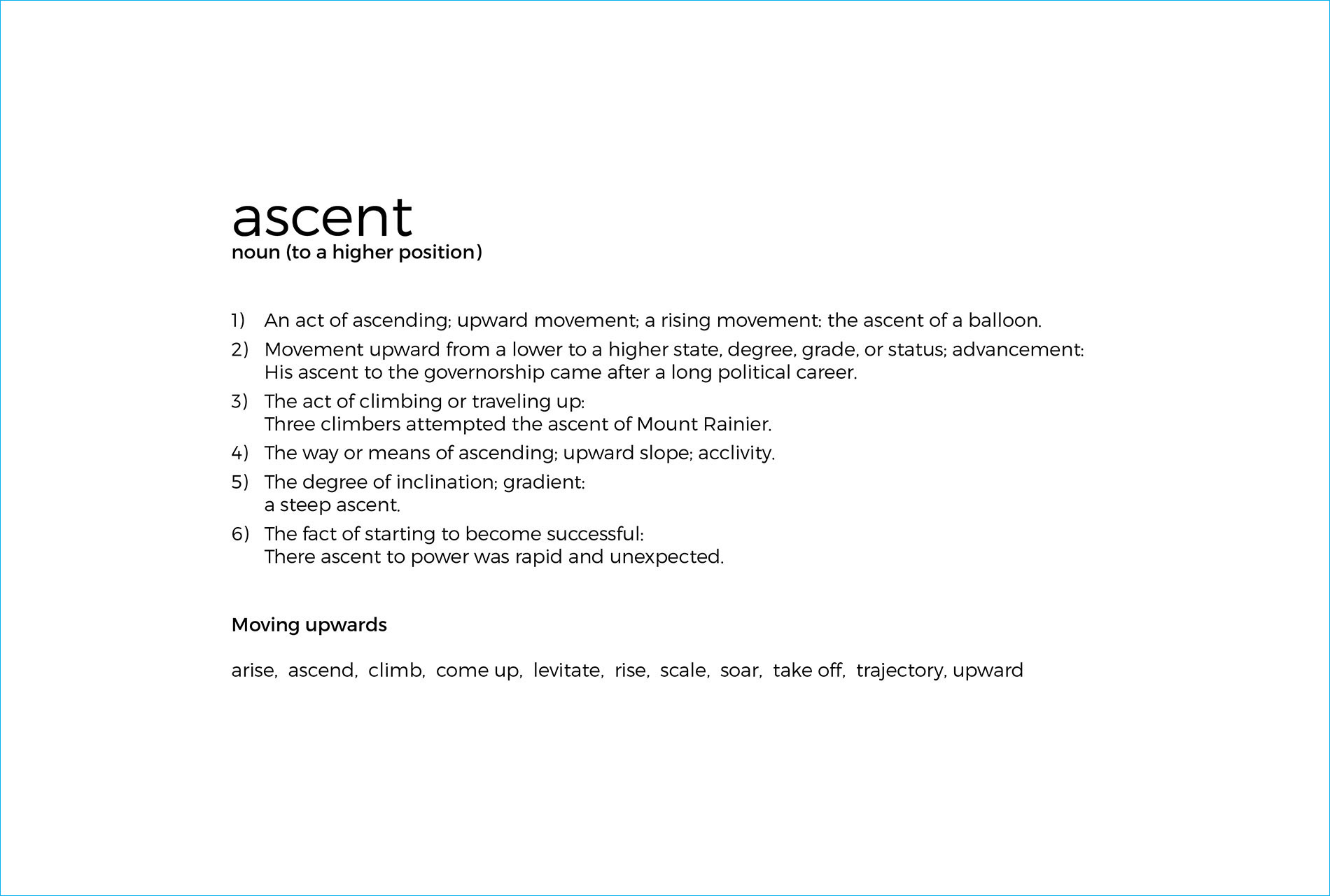 Ascent: Story behind the name