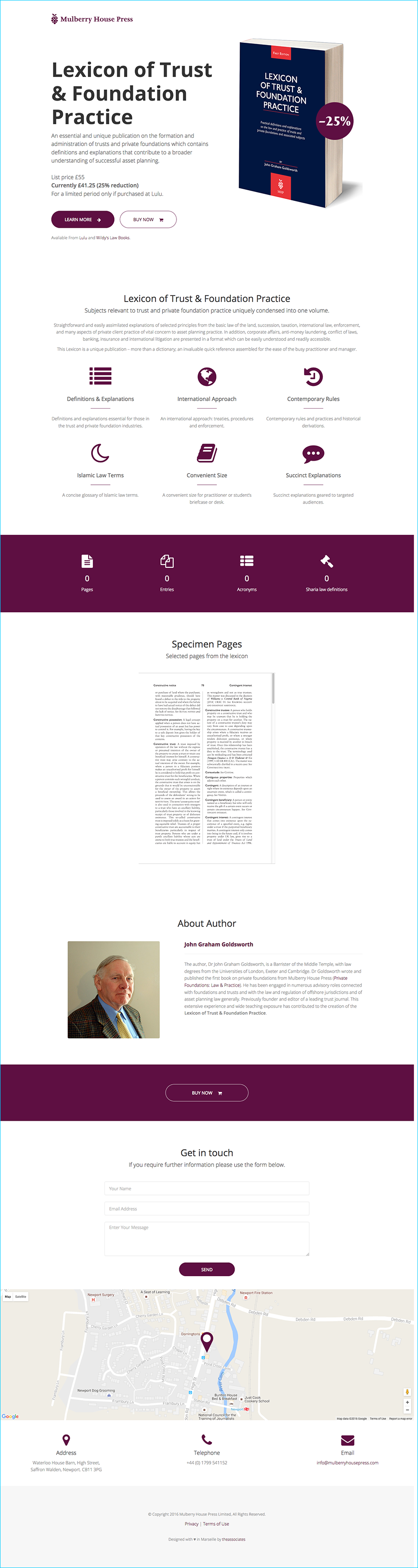 Mulberry House Press - website